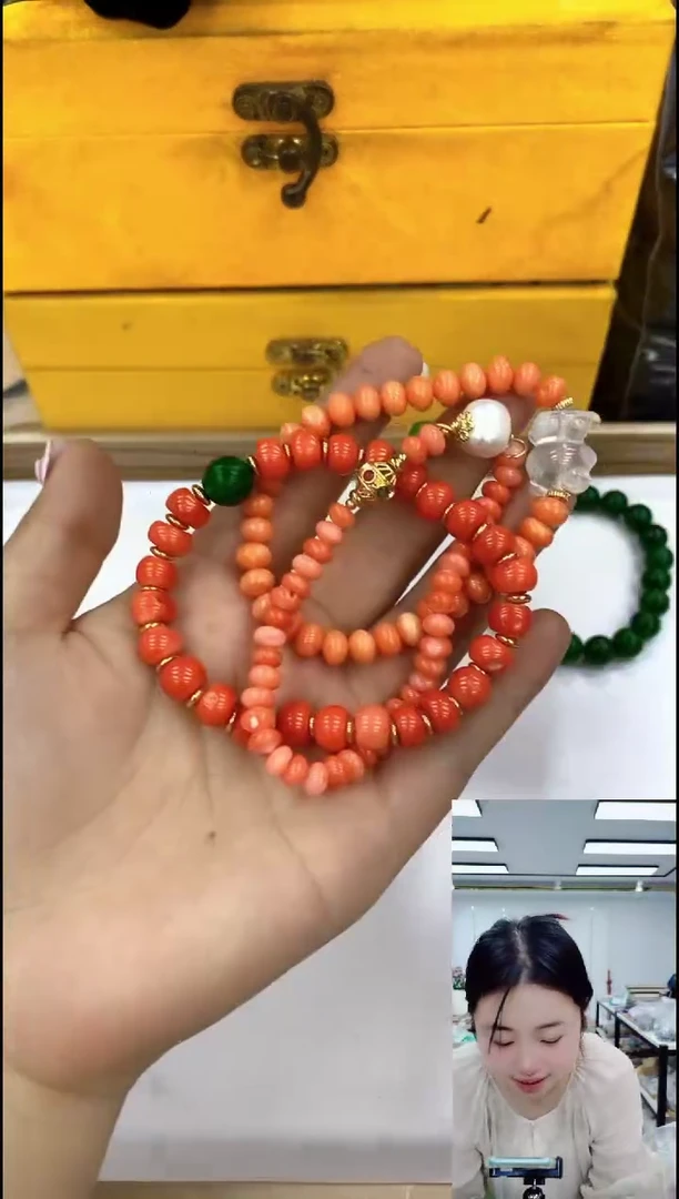 玛瑙/玉髓颈饰合金1053缘分