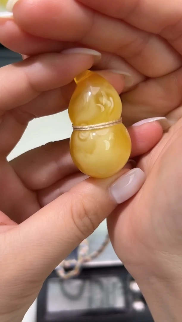 裸石琥珀未镶嵌琥珀蜜蜡吊坠