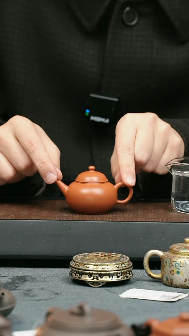 【闪购商品】紫砂茶壶五堂 秋水-潮州朱泥