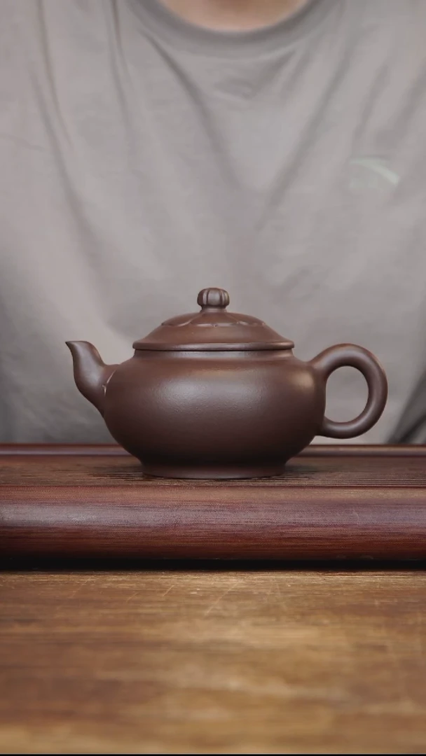 茶壶紫砂400ml 正高作品 事事如意 紫泥