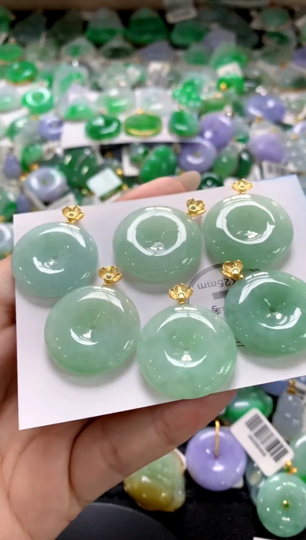 翡翠银S925镶嵌颈饰1111111111（多样性发其一）