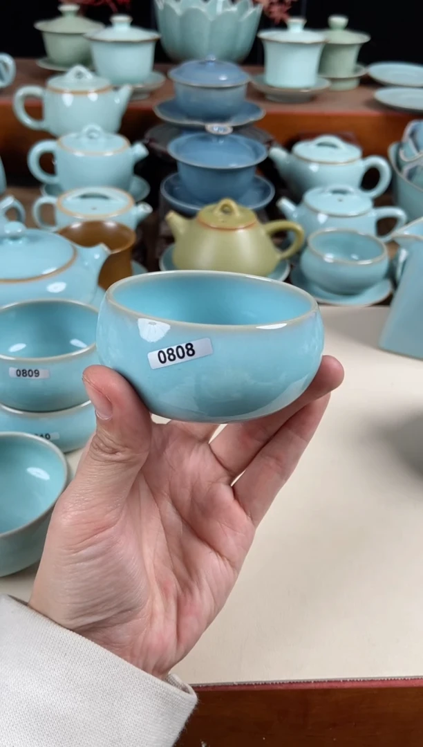 【闪购商品】其他808号微瑕不开片握足禅定支钉烧纯手拉