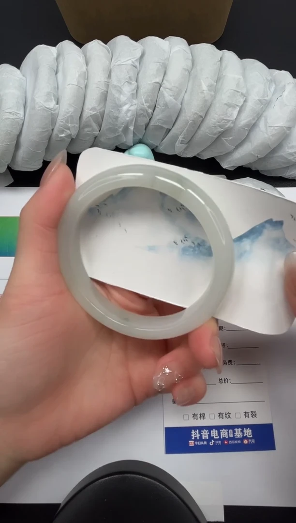 【闪购商品】石英质玉手镯合金14-60.3