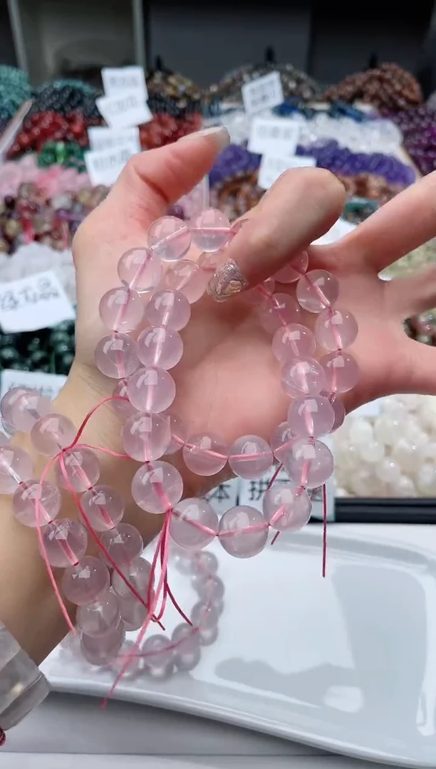 【闪购商品】水晶手链未镶嵌粉水晶348