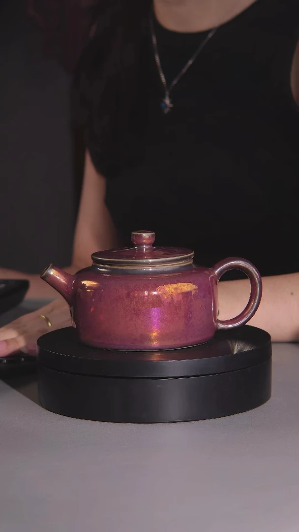 枫**秋008彩金釉传统工艺主壶