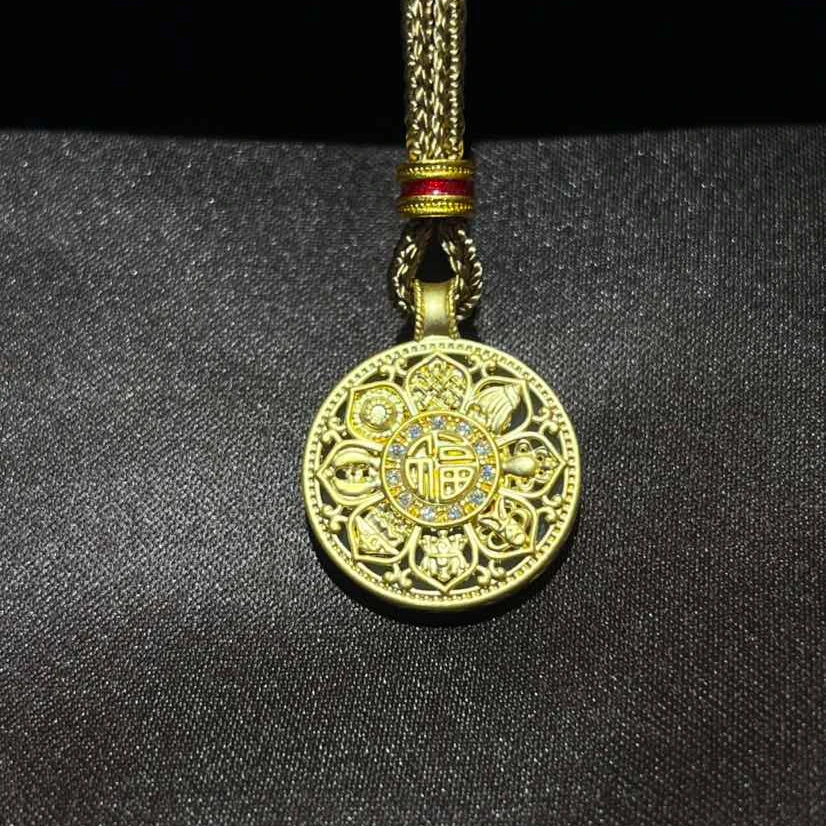 “向莲”足金八宝罗盘