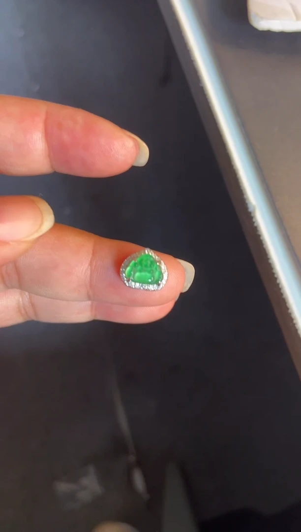 吊坠(不含链)银S925镶嵌翡翠1