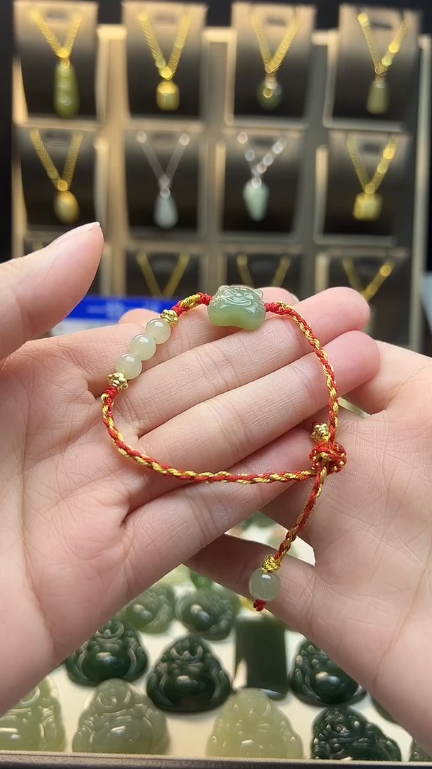 未镶嵌手绳和田玉未镶嵌 手绳 和田玉