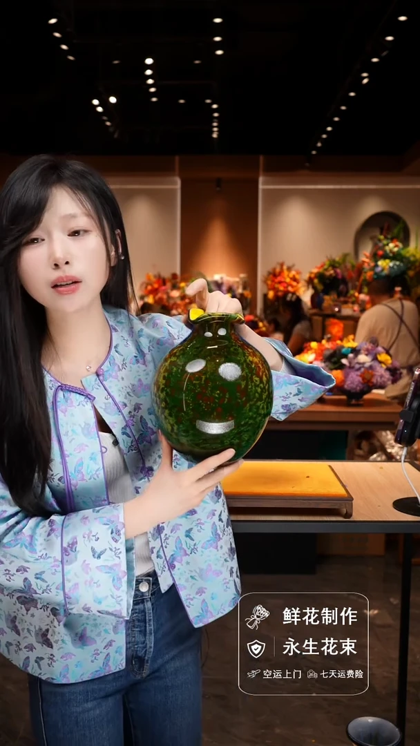 瓶手工花器花束空运包邮送货上门-以图片为准