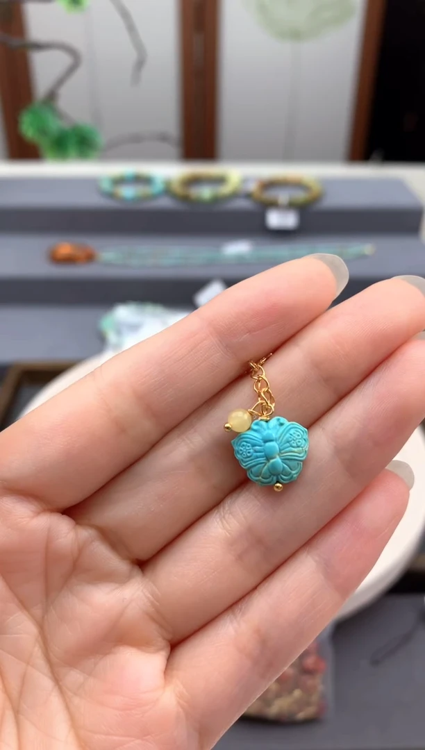 未镶嵌绿松石半链W298