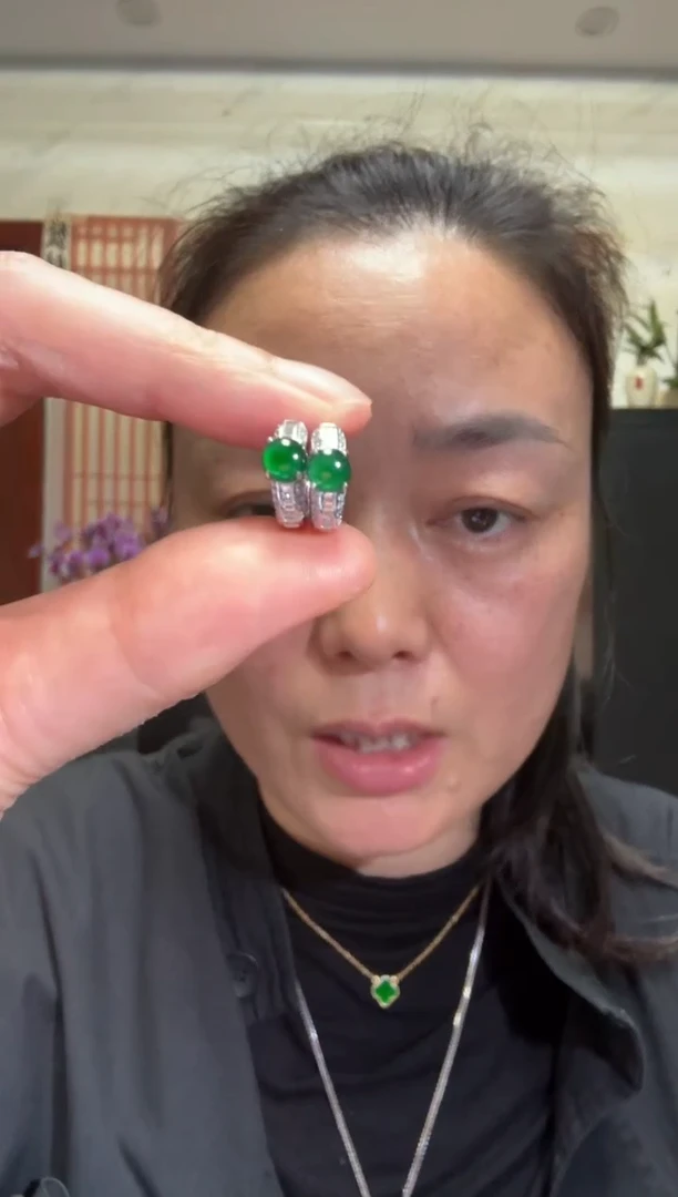 颈饰银S925镶嵌翡翠00007003