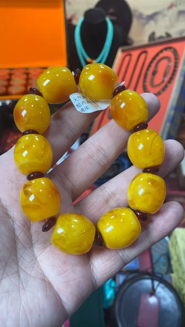 未镶嵌颈饰蜜蜡黄2.0桶珠直播推荐直播推荐