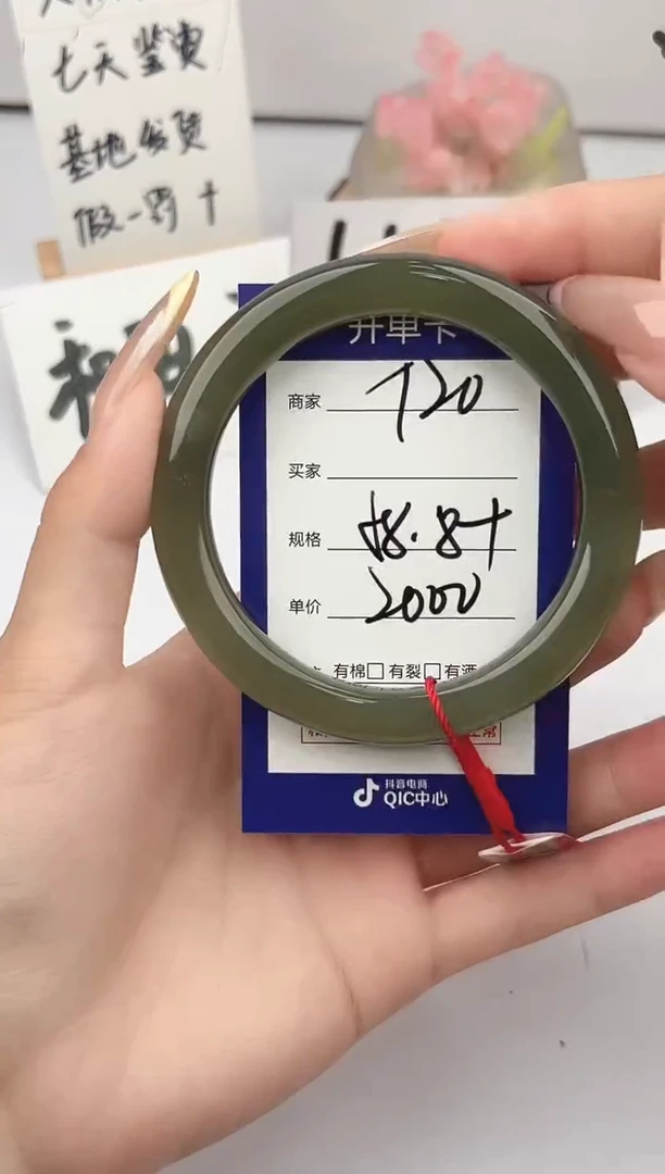 未镶嵌手镯和田玉微色差T20