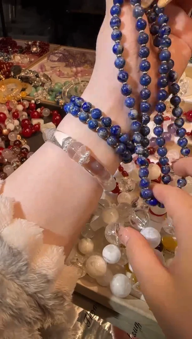 未镶嵌青金石手链多样性发一