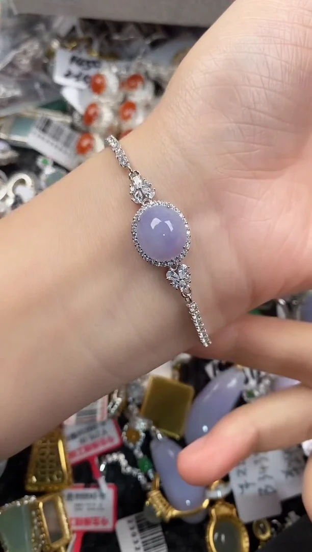 银S925镶嵌戒指翡翠555                7