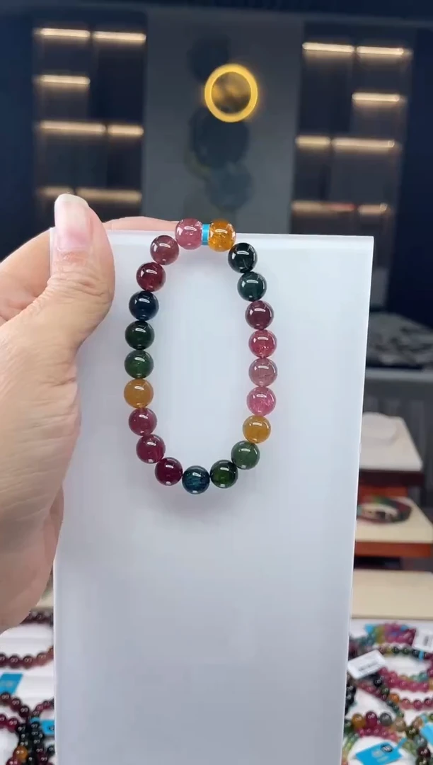 单圈手串未镶嵌碧玺（多样性发一条）Q
