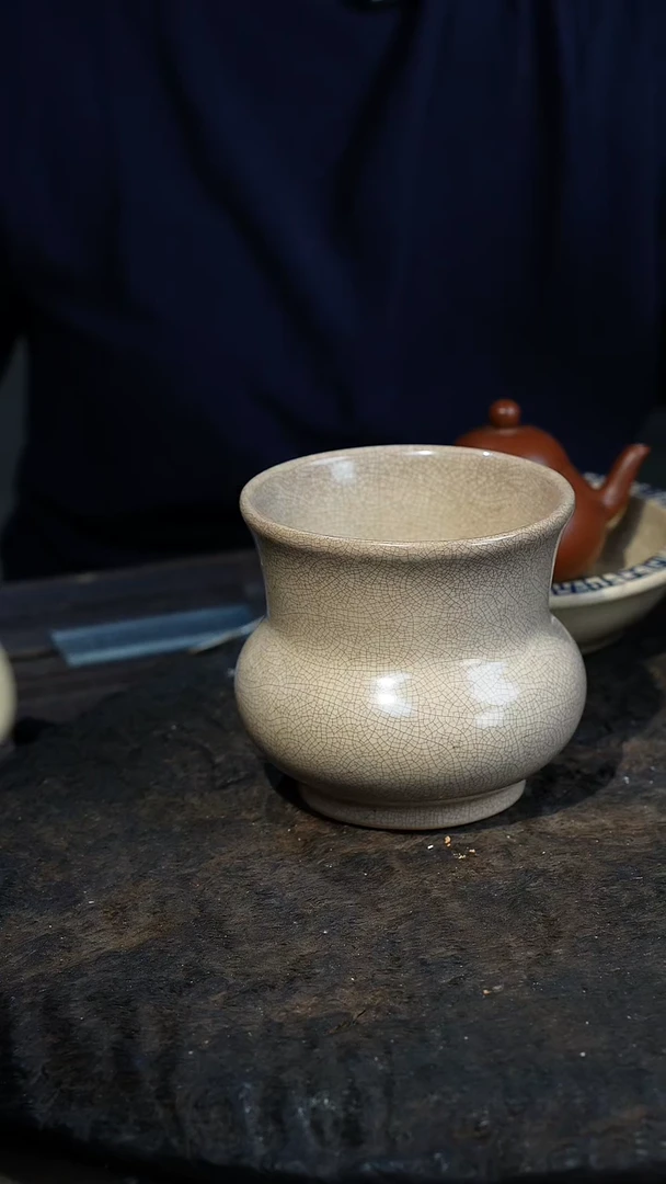 潮州手工原矿砂铫壶白泥建水