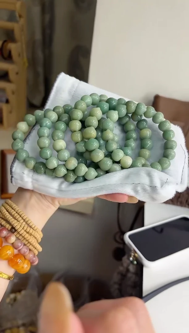 手串菩提根/象牙果沐e22紫美人玉化猫猫头13mm手串