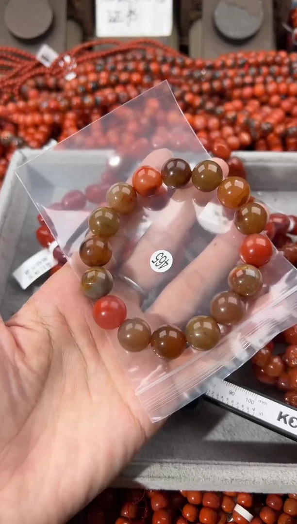 南红玛瑙手串未镶嵌13+