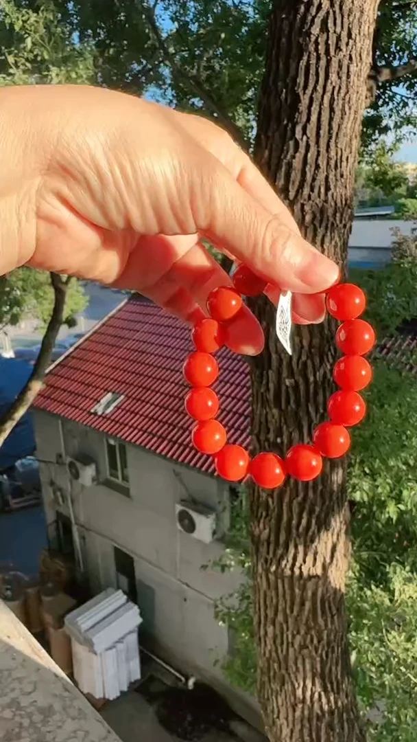 未镶嵌多样性发一件南红玛瑙【云端】13mm保山圆珠单圈