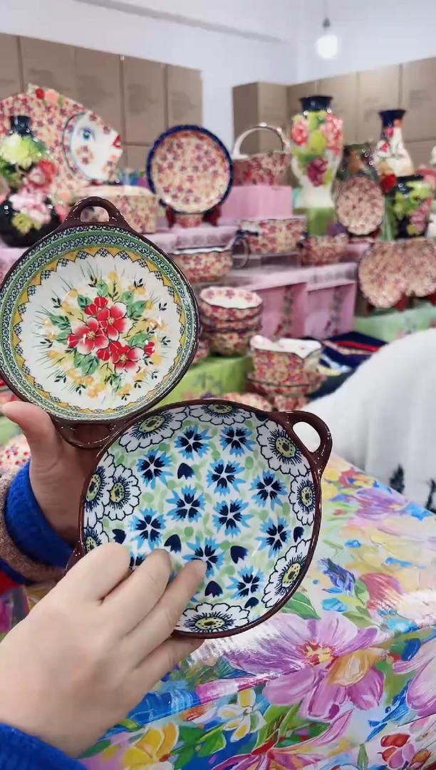 瓷樱花/蓝色海洋-双耳碗（小号）两个装