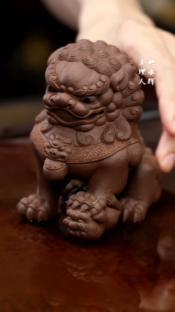 紫砂茶宠紫砂狮子