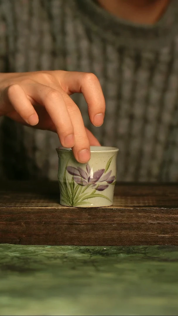 瓷器青诗集手工手绘瓷器