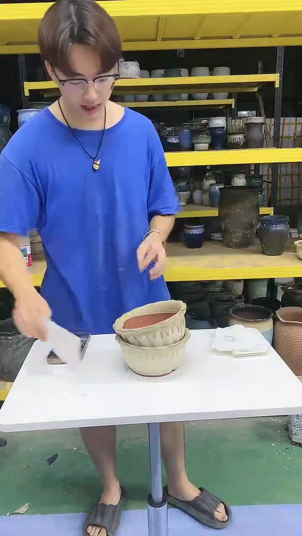 紫砂花盆宜兴紫砂粗陶花盆