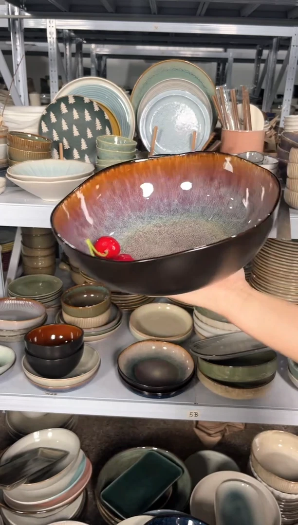 瓷片外贸尾货瑕疵满20包邮X F5B汤碗