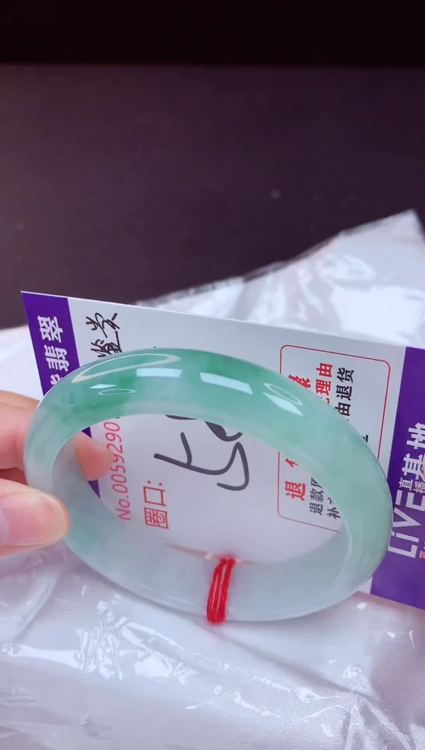 未镶嵌手镯翡翠58（48小时鉴赏期 ）
