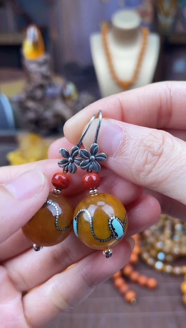 裸石琥珀未镶嵌多样性发货1，假一赔4