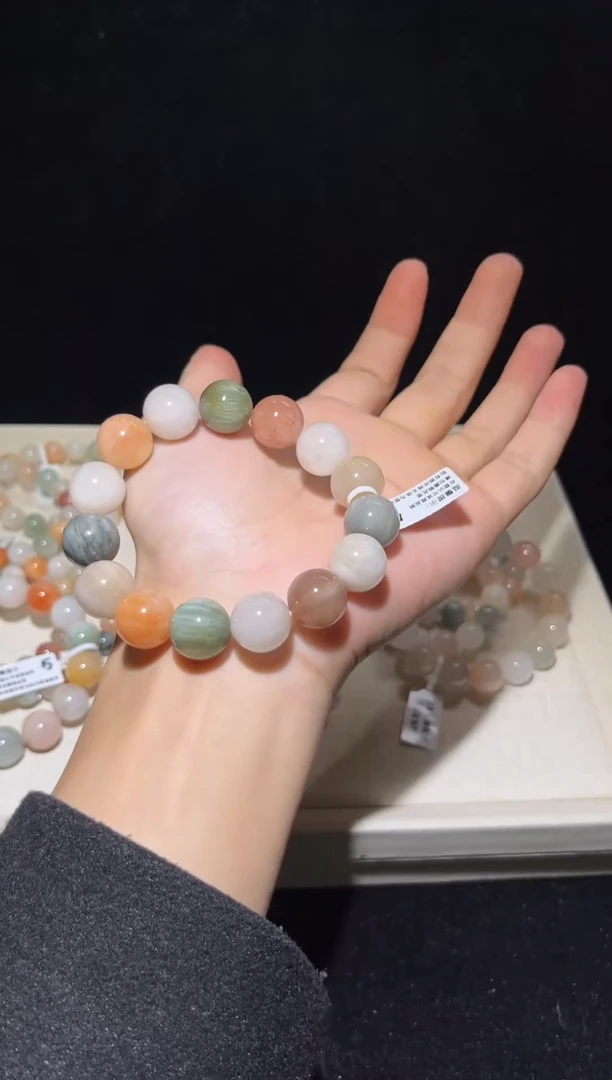 未镶嵌手串水晶105彩兔毛出厂价默认微瑕14+