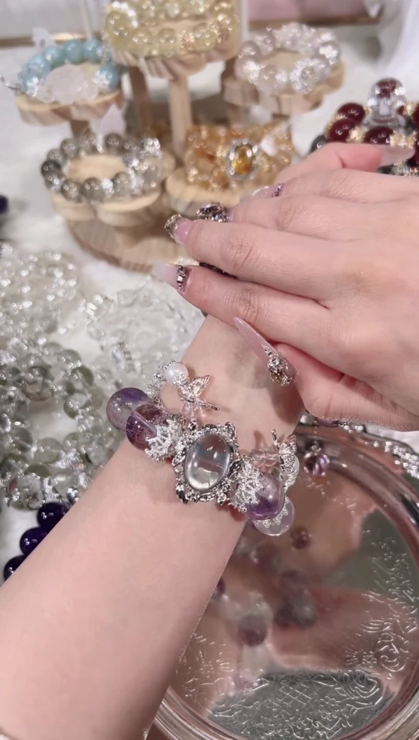 【闪购商品】水晶手链未镶嵌天然水晶默认微瑕 多样性发货发其一
