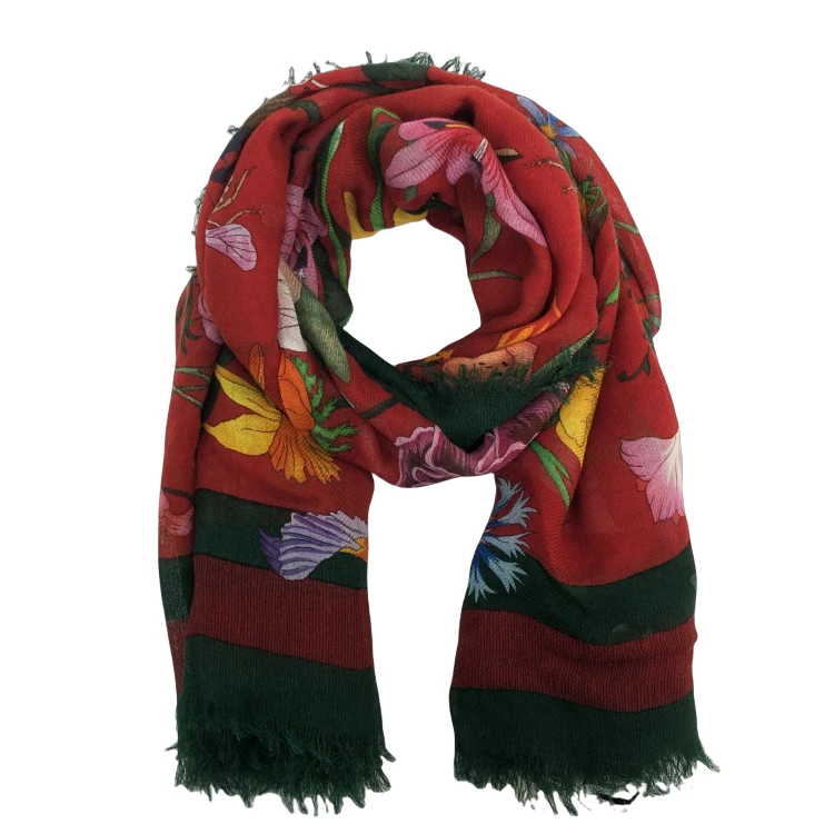 95新 GUCCI/古驰 妃鱼/古驰/桑蚕丝/围巾/95新/251111zb0004