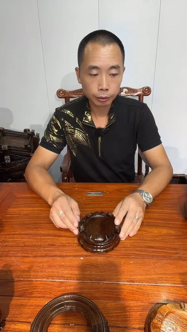 木 买一送一非花整木黑圆11*12*2.6