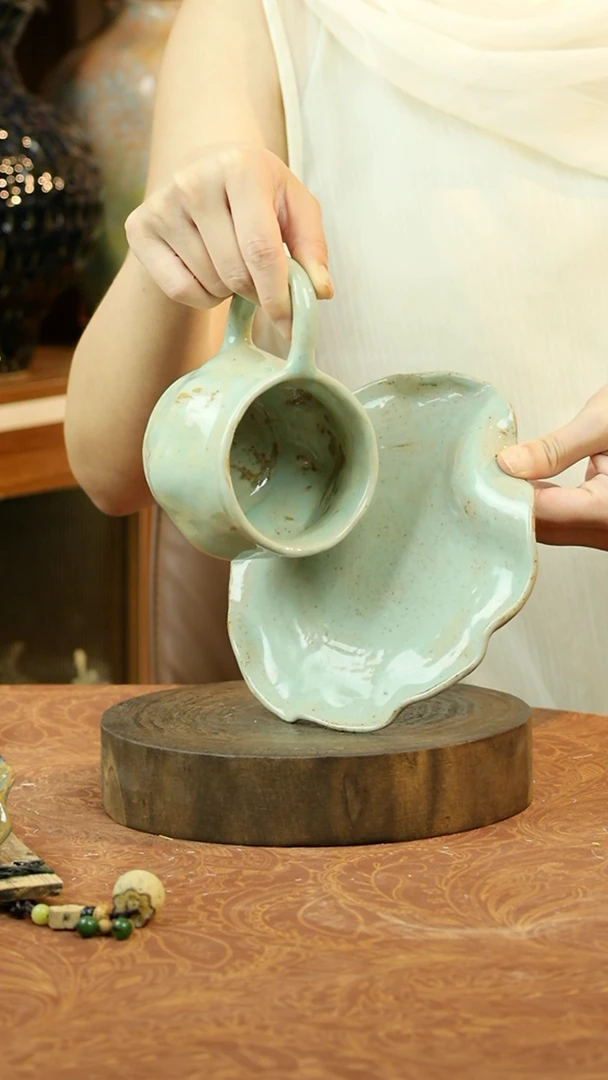 瓶（新人见面礼）雪花绿孔雀绿