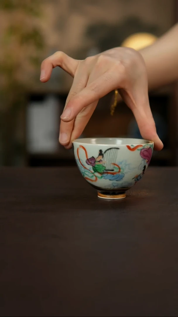 杯景德镇陶瓷杯碗柴烧多人
