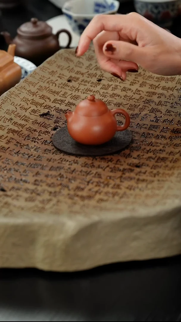 茶壶紫砂番***红生砂朱泥小文旦50cc//