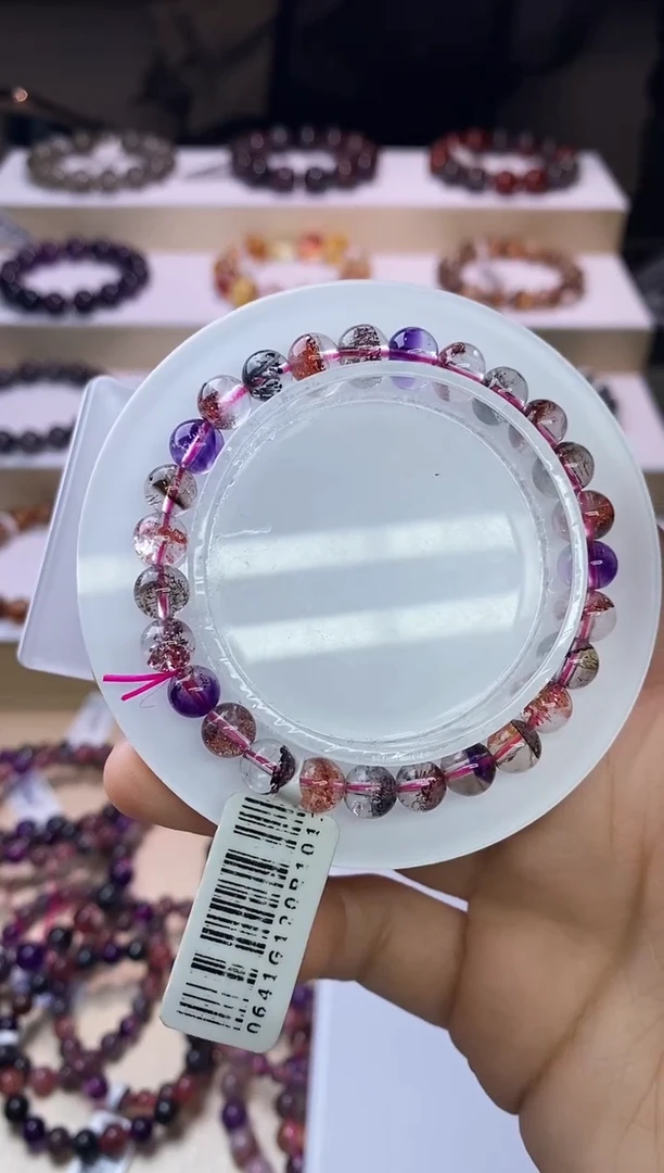 【闪购商品】水晶手链未镶嵌黑加仑超七单圈6m+