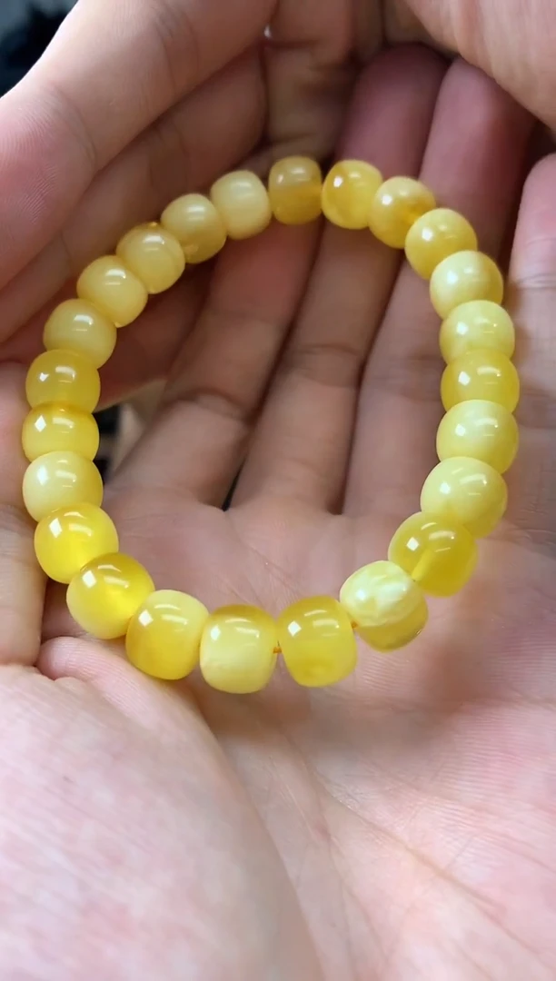 未镶嵌蜜蜡裸石手串