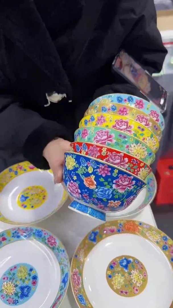 【闪购商品】瓷片 5英寸饭碗6个景德镇陶瓷【秦坊】