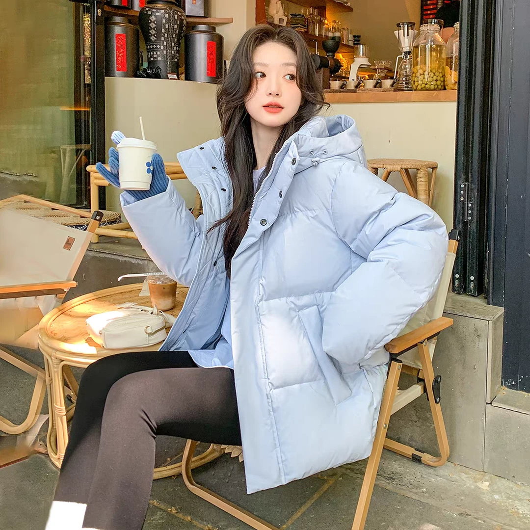 鸭鸭大师情侣外套正品白鸭绒羽绒服女清仓小个子短款加厚宽松时尚