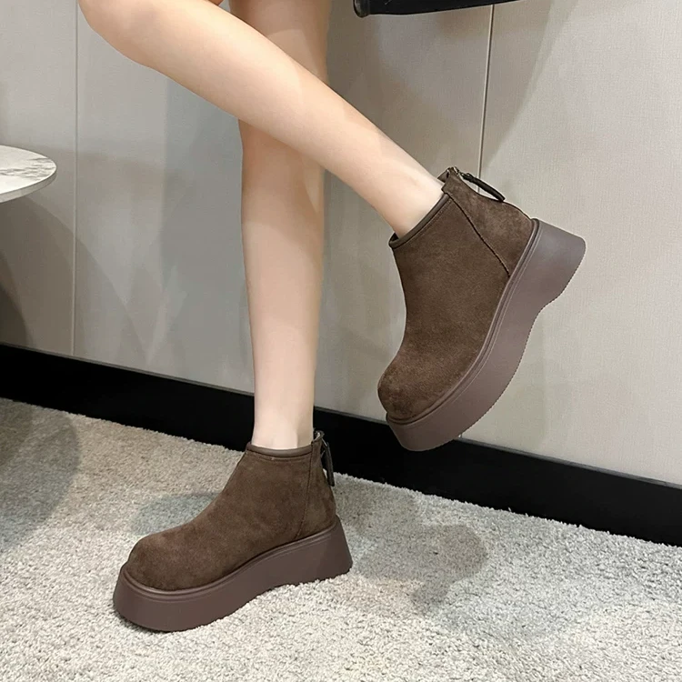 厚底勃肯加绒保暖短靴818或213或211或7035-1(加绒)