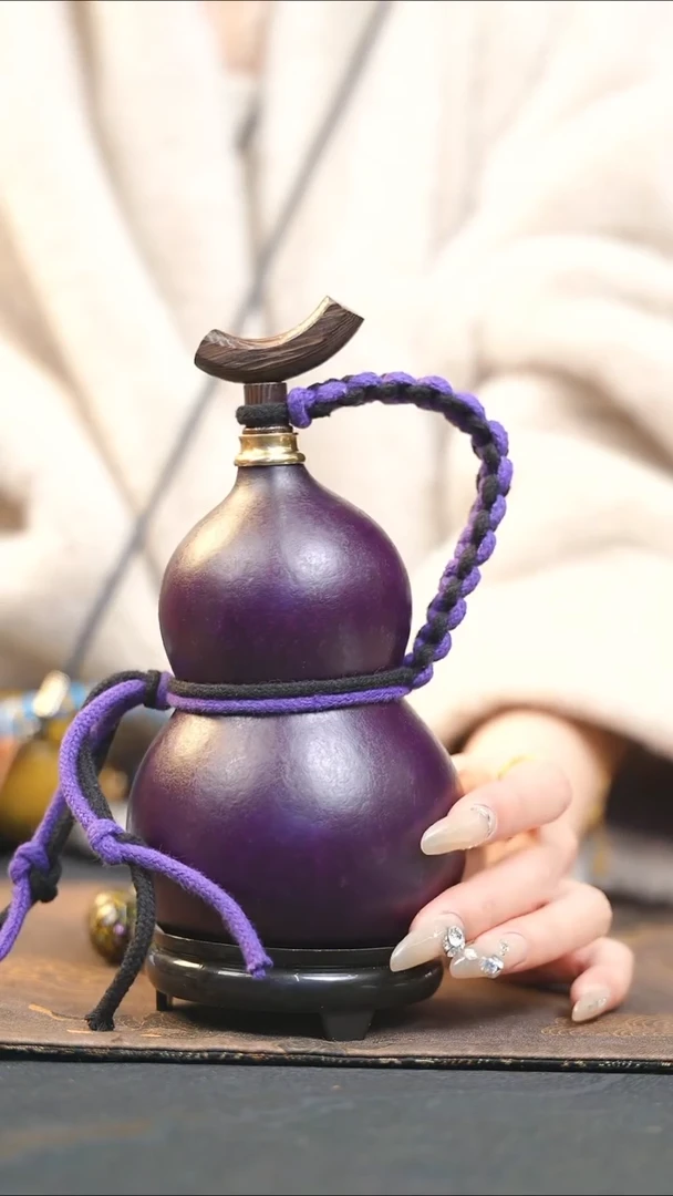 【闪购商品】XD110大漆酒葫芦不包手串及旋转底座