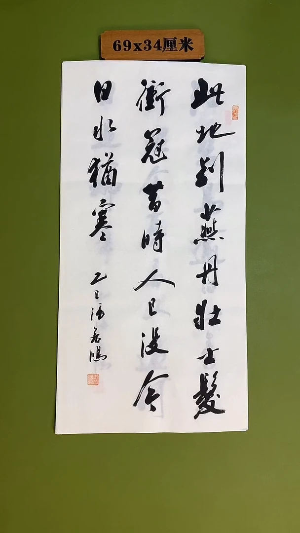 书法书法 张若鸿 尺寸69cm*34cm