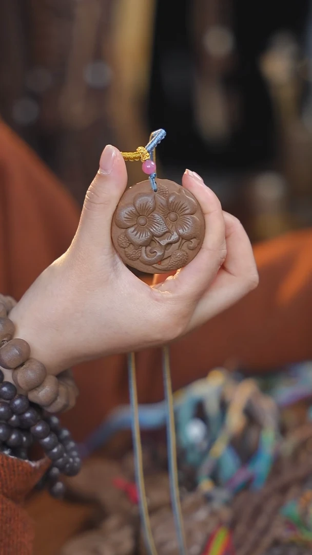 泥塑生命之光双生花福利脖挂款式