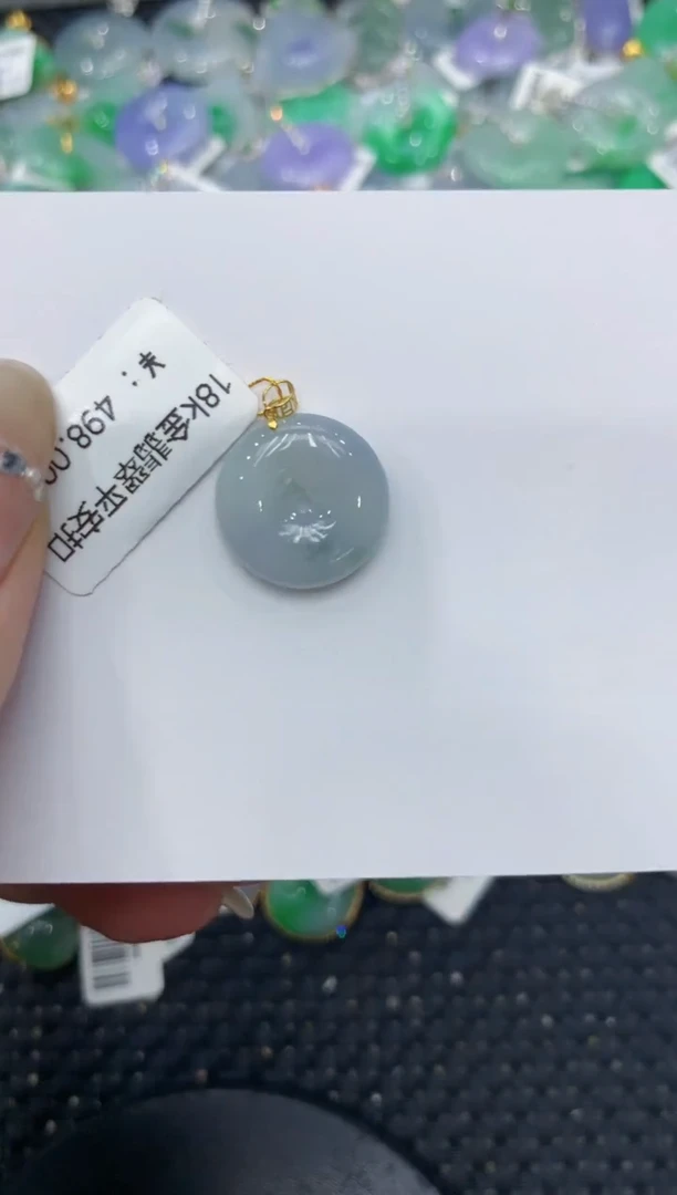 【闪购商品】翡翠颈饰18K金镶嵌222222222