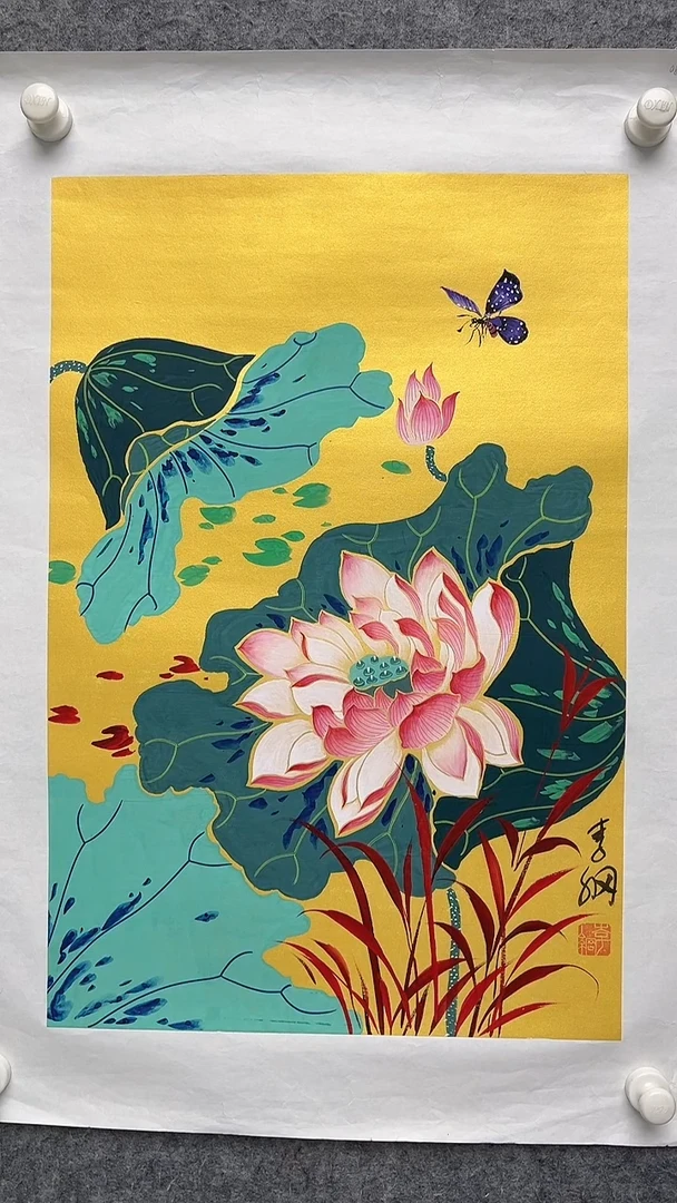 国画李纲-2.7平尺-花鸟国画