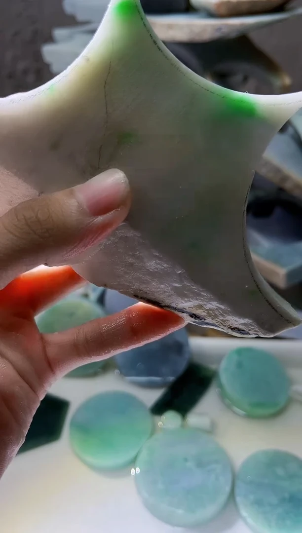 裸石翡翠翡翠a货正品玉石古陈656