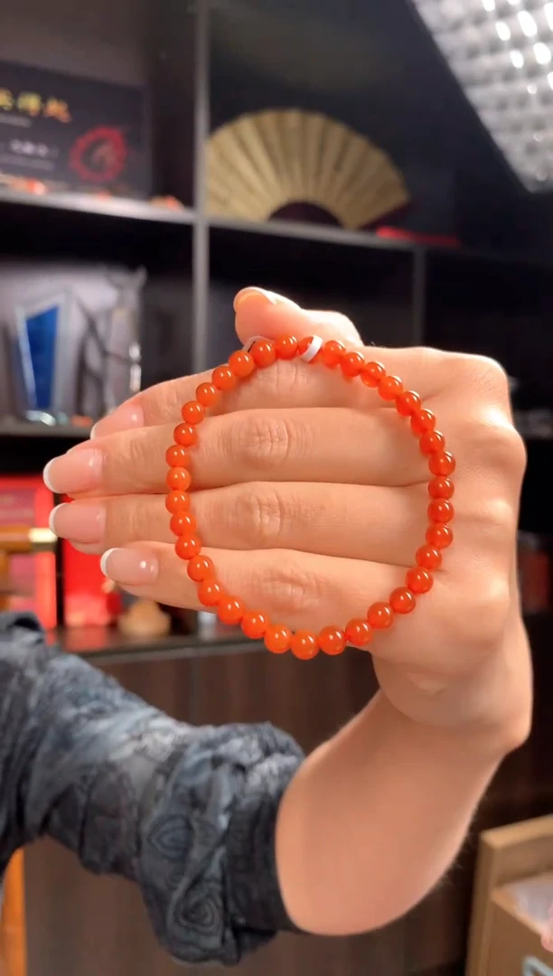 【闪购商品】南红玛瑙手串未镶嵌原矿南红冰红卡5+手串